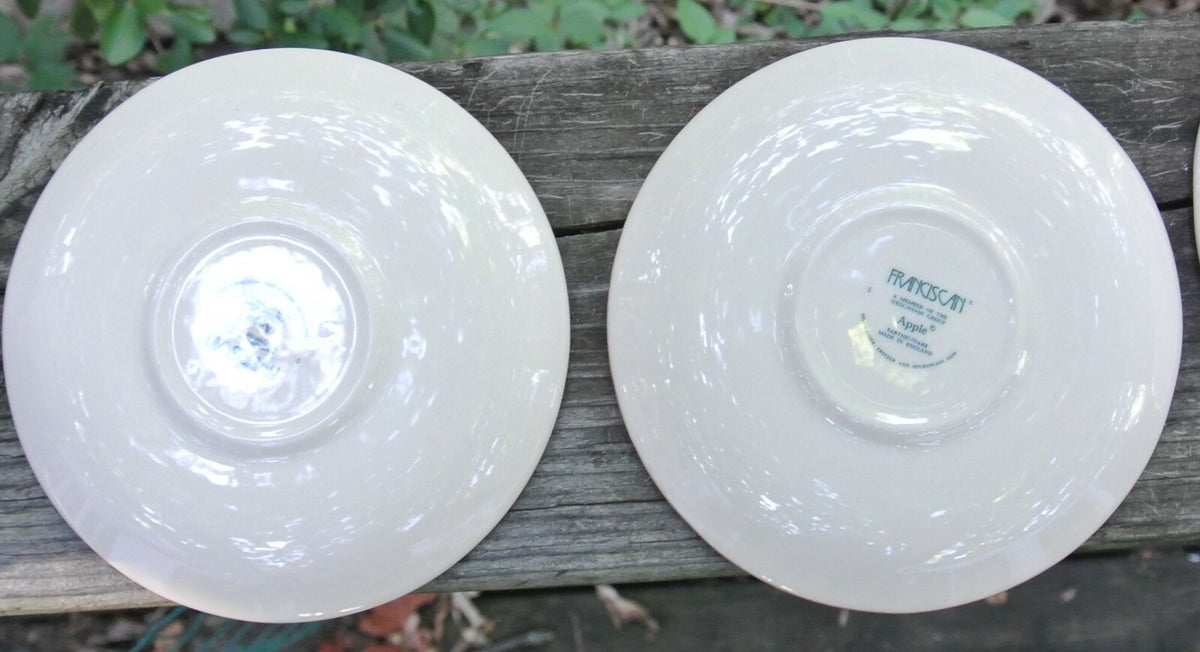 Set of 4 Franciscan Apple Cup and Saucers Made in England