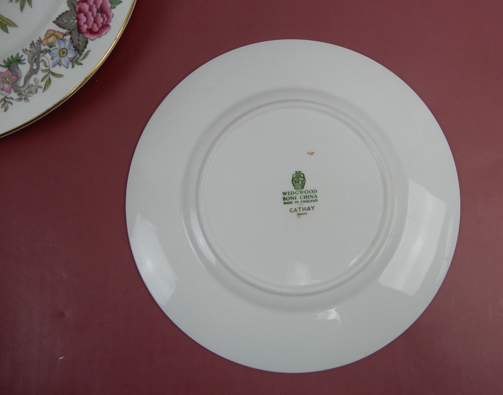 Vintage Wedgwood "Cathay" Pattern Two Dinner 11" and One Luncheon 9"