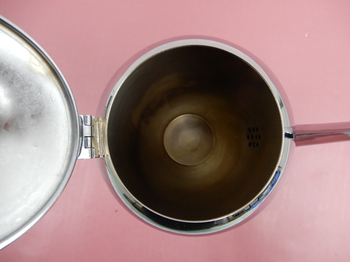 Vintage Sheridan Chrome Coffee Pot ,2 Handled Sugar Bowl w/Lid & Creamer