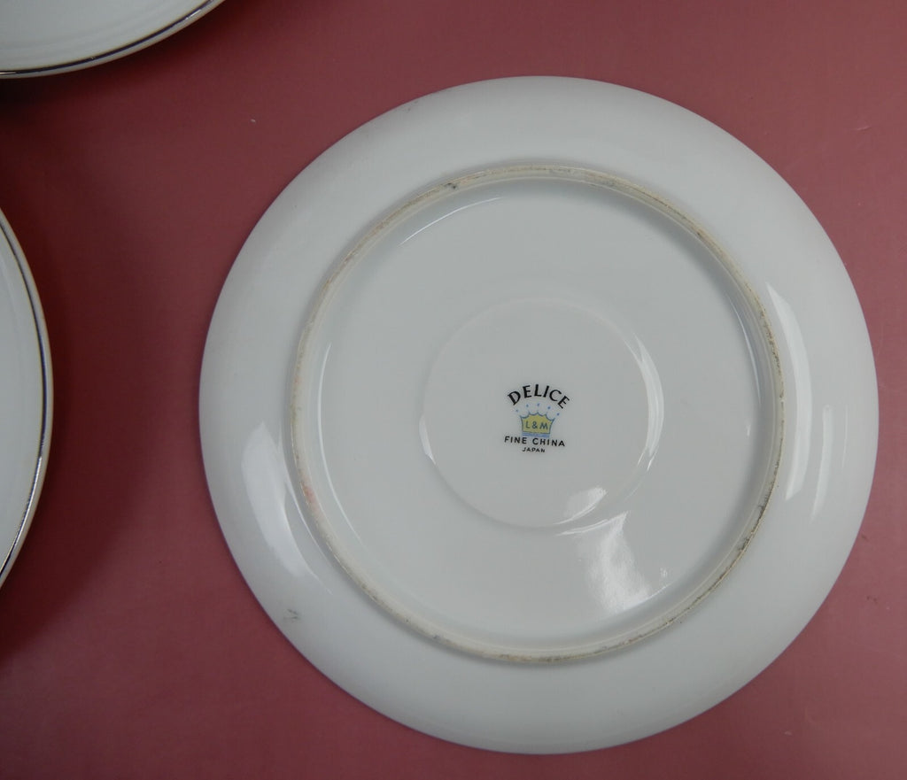 Vintage 42 Piece 6 Place Setting L & M China "DELICE" Pattern
