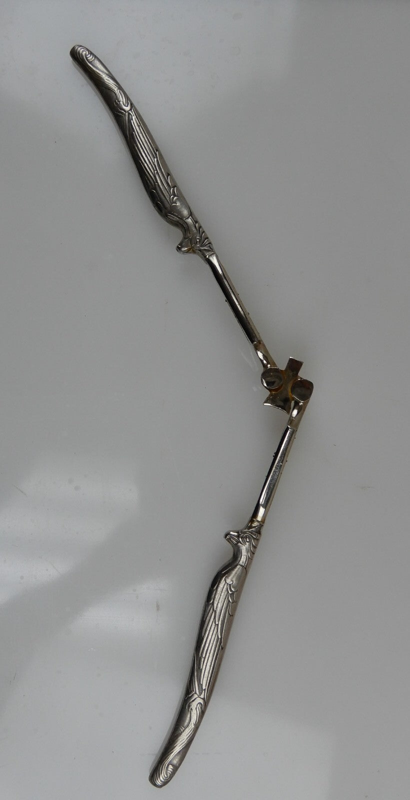 Stoeker Germany Nut Cracker Eagle Handles 1920 Chromed Steel  Old kitchen Tool