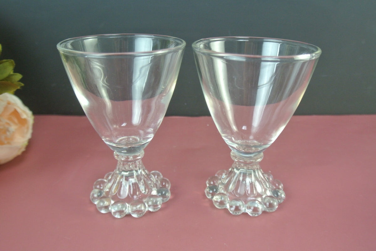 Vintage Anchor Hocking Boopie Hobnail Juice Glasses Set Of 4
