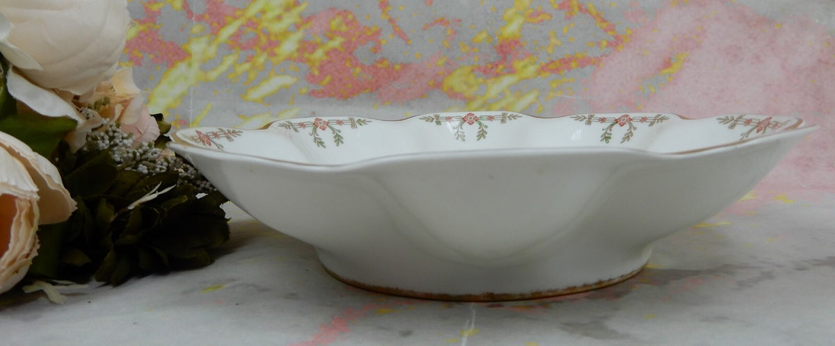 Vintage Haviland Limoges Schleiger 580 Pattern Scalloped Edge