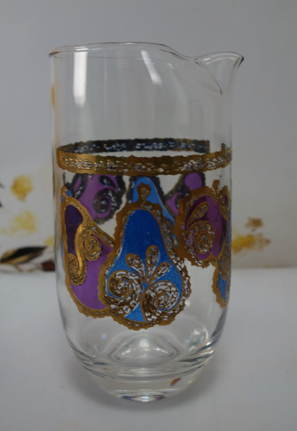 Georges Briard Signed Mid-Century Apple and Pear Pageant Martini Pitcher