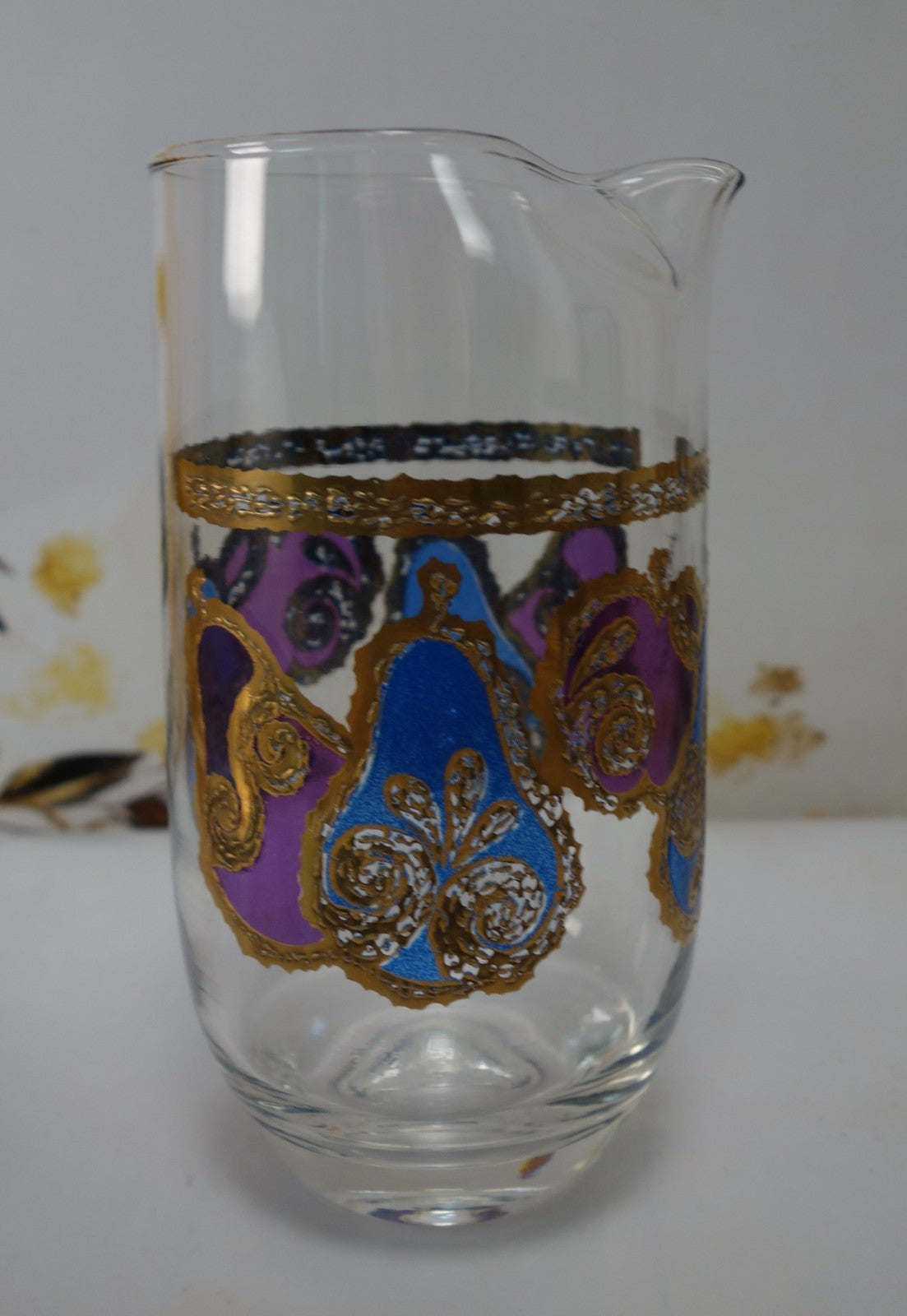 Georges Briard Signed Mid-Century Apple and Pear Pageant Martini Pitcher