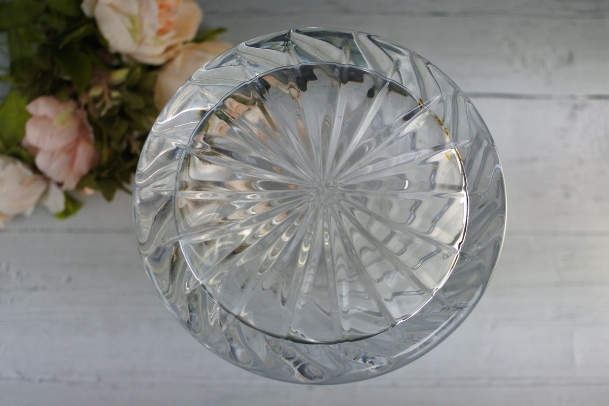 Vintage Large Vintage Crystal Whiskey Decanter