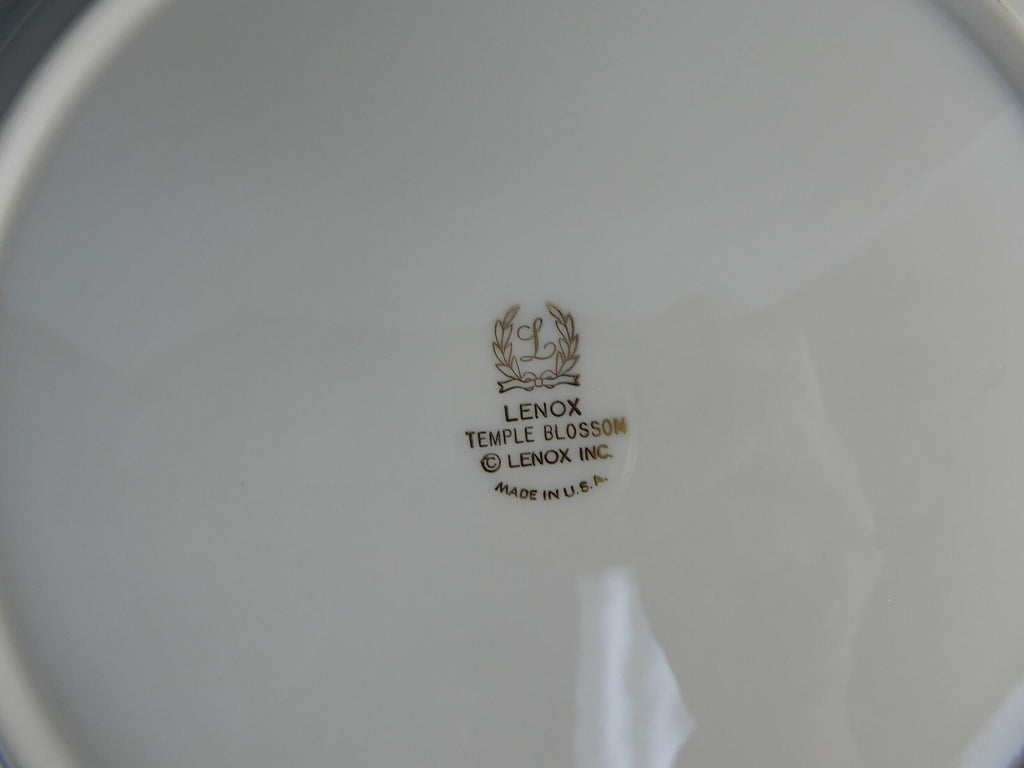 Lenox China Temple Blossom Made in U.S.A .Set of  Dinner Plate and B/B Plate