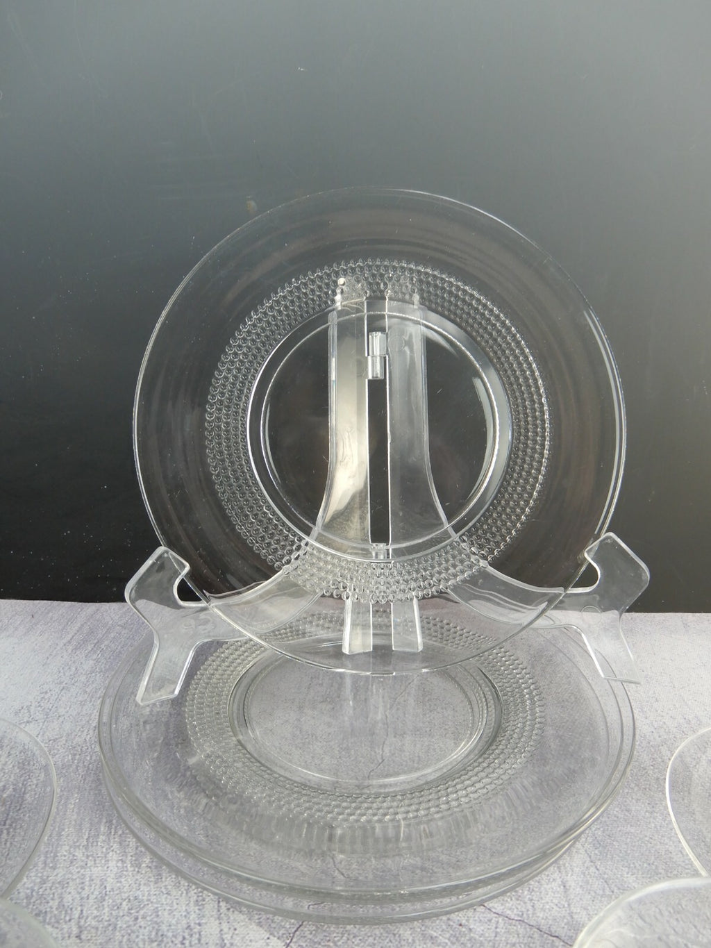 16 Piece 4 Place Setting Vintage Duncan & Miller Crystal Teardrop Pattern