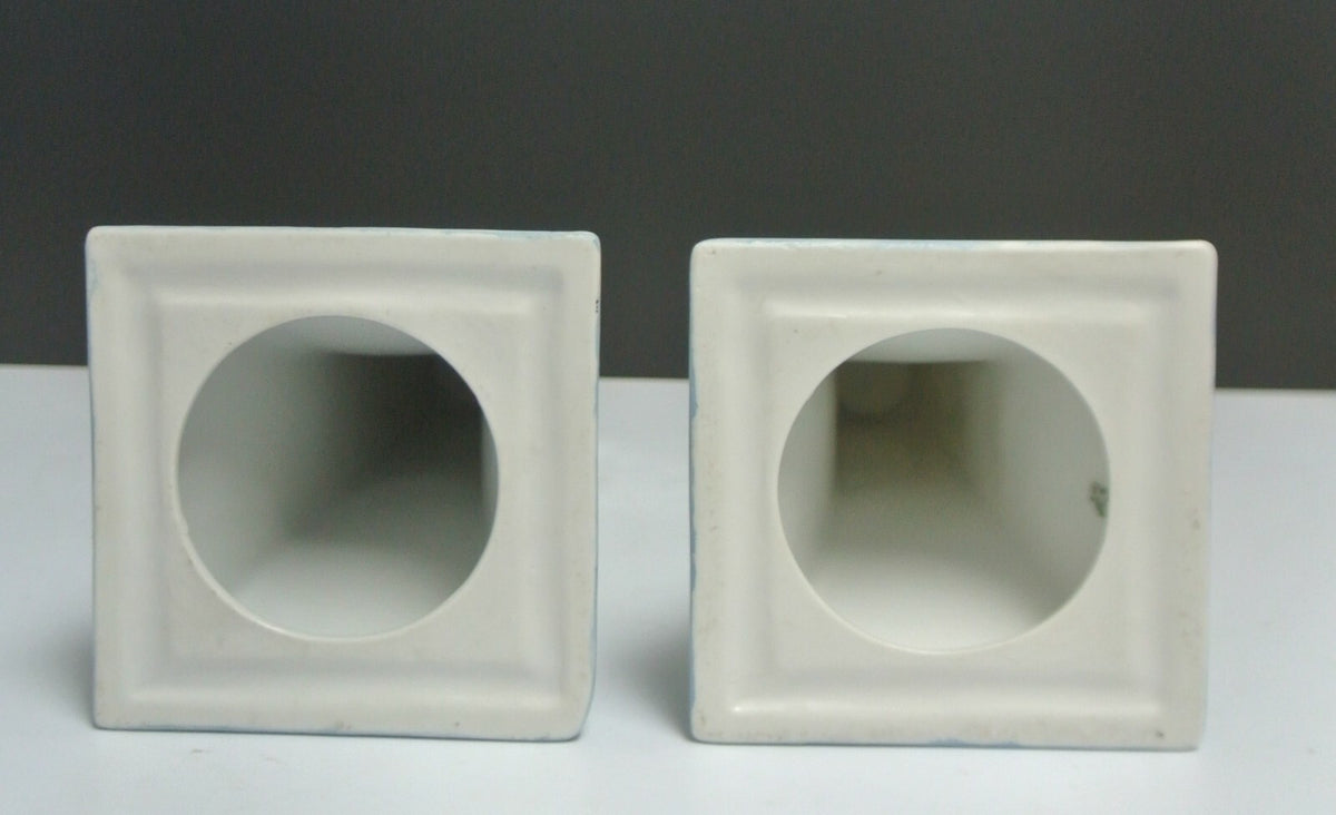 Oscar&Edgar Gutherz(O. &. E. G)Royal Austria Hand Painted Candle Holders 8-3/4"
