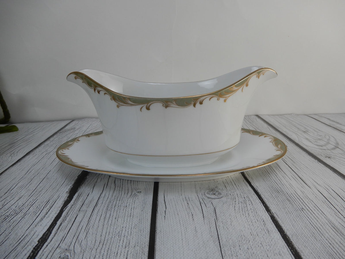 Vintage Sango China "Chateau" Set of Gravy Boat ,Sugar Bowl,Creamer