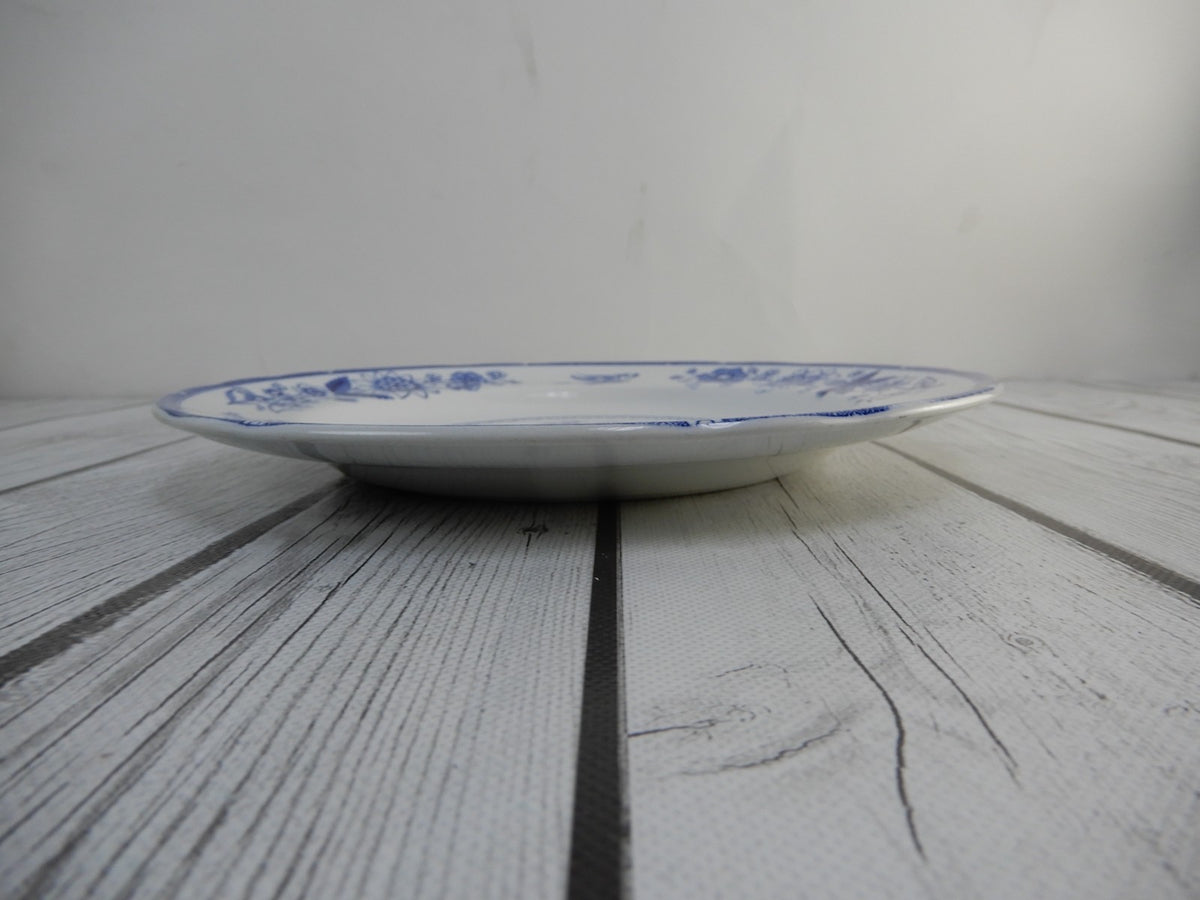 Copeland Spode "Heron" Pattern Blue Transferware,8-7/8" Luncheon Plate