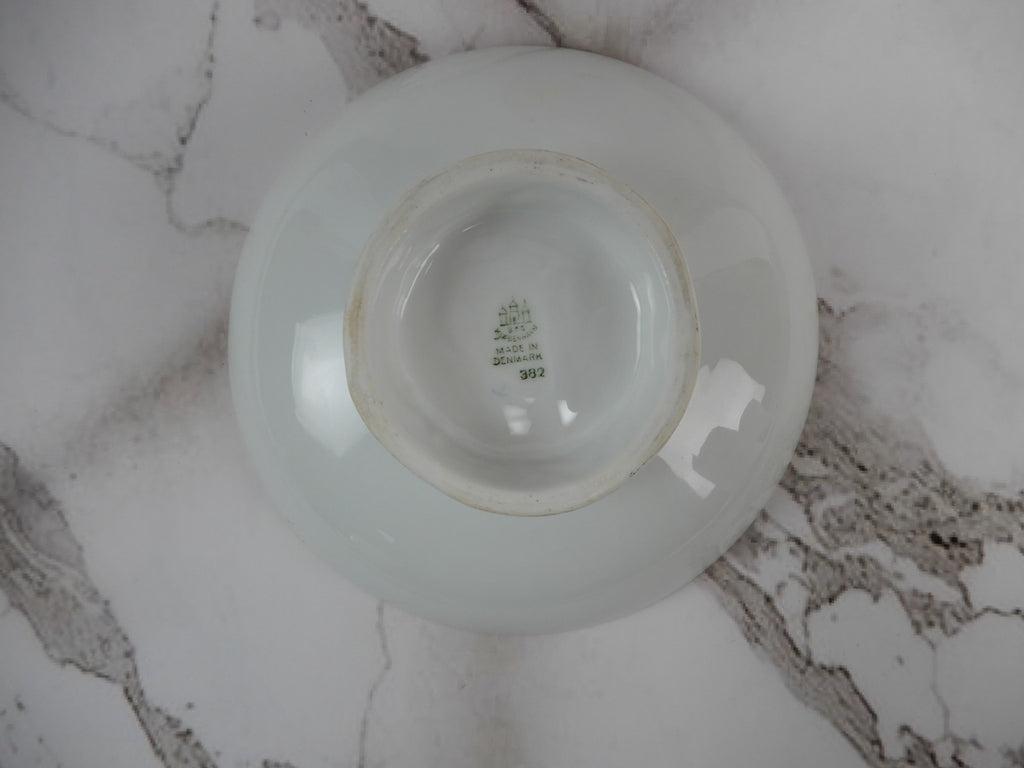 1950s Bing And Grondahl Denmark Edelweiss Blue Floral Compote/bonbonnière Dish