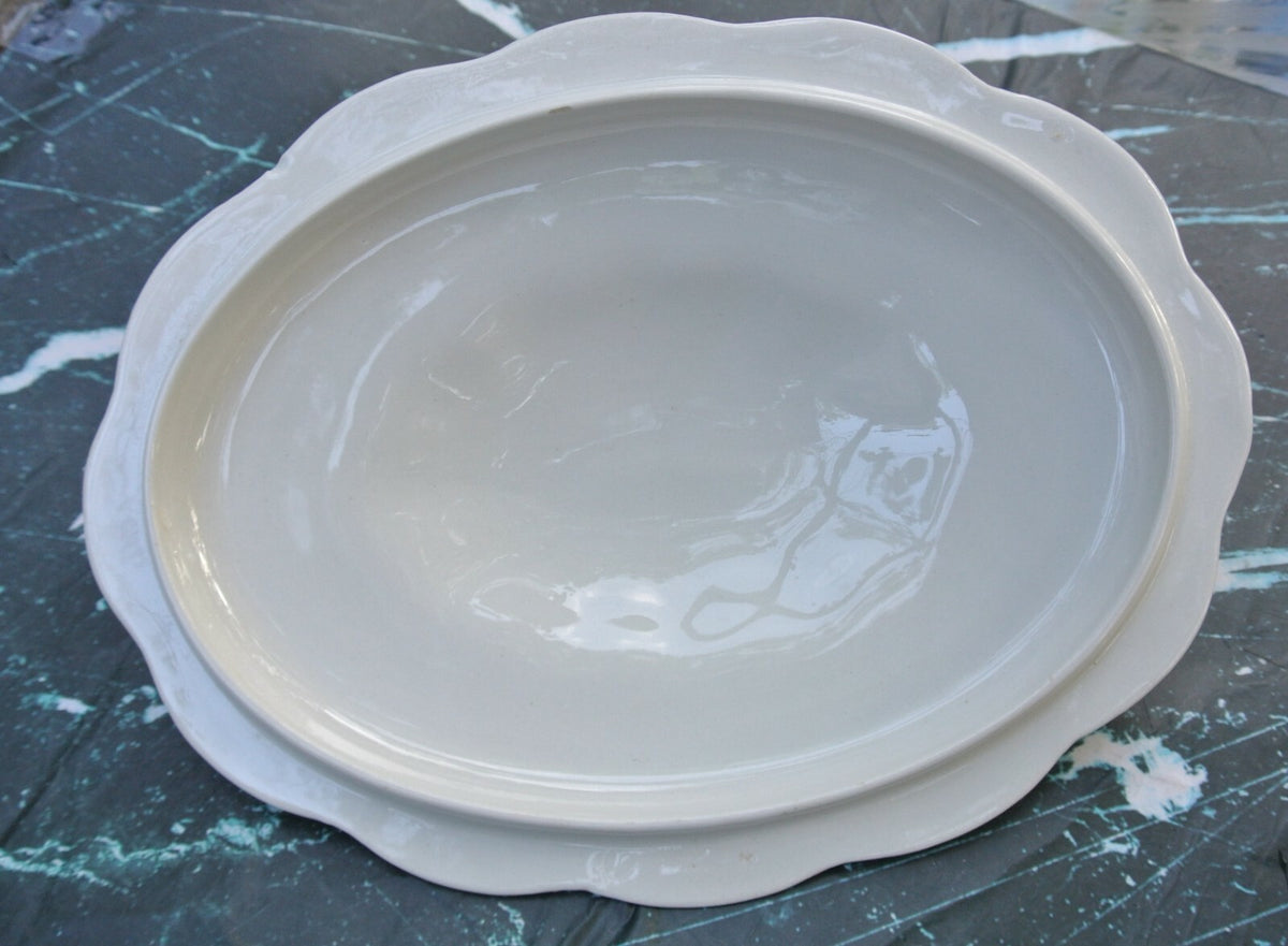 The Wellsville China co. Ohio with Purple Flowers Soup Tureen