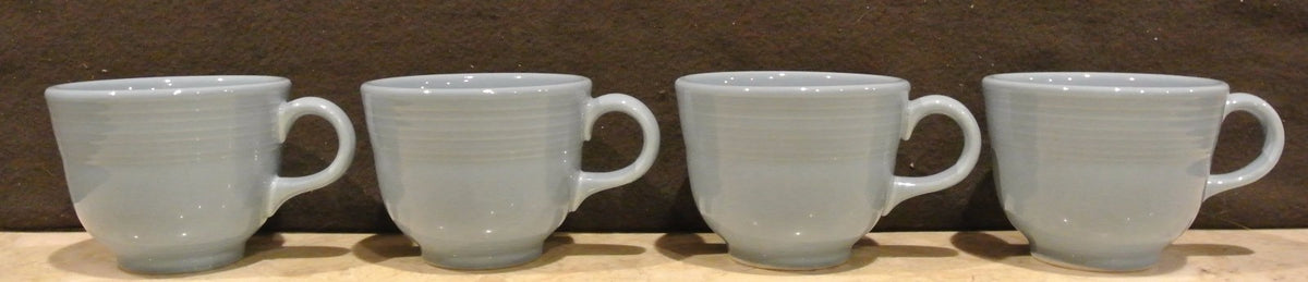 4 Fiesta Periwinkle Light Blue Fiesta Cups Homer Laughlin Fiesta Ware