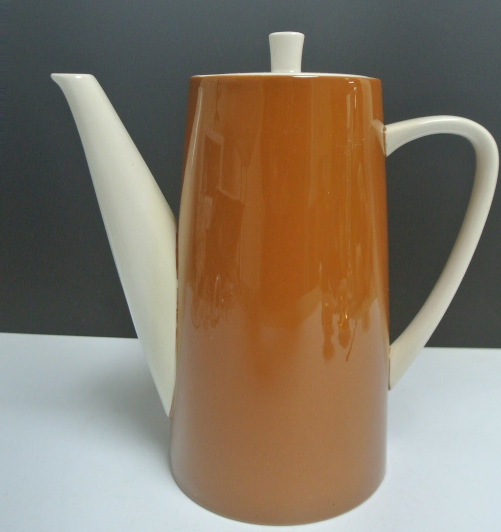 Vintage Genuine Ironstone HARMONY HOUSE  Brown Coffee Pot