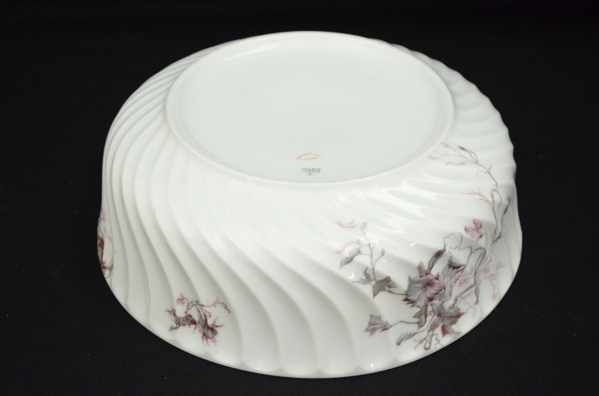 Haviland Limoges France Swirl Pattern 10" Bowl