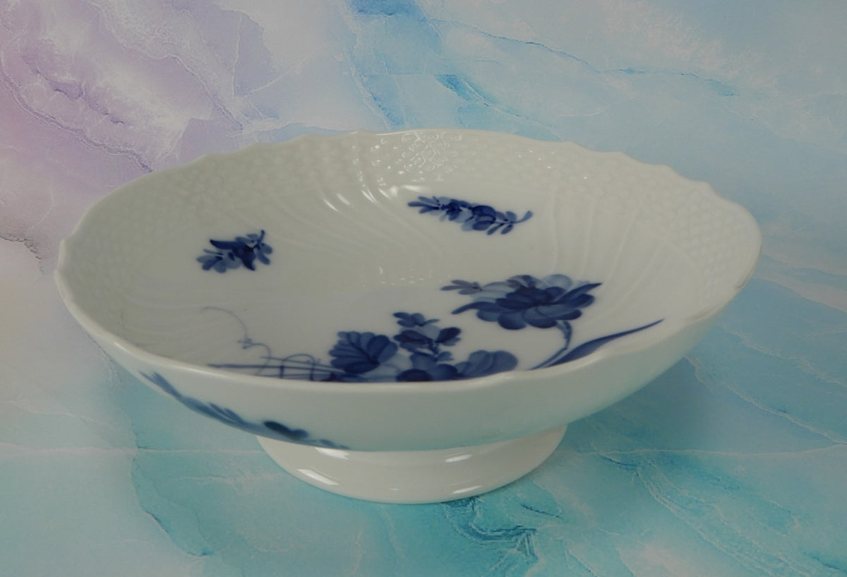 Royal Copenhagen "Blue Flower" Compote 10 1532 Short Porcelain Pedestal Bowl