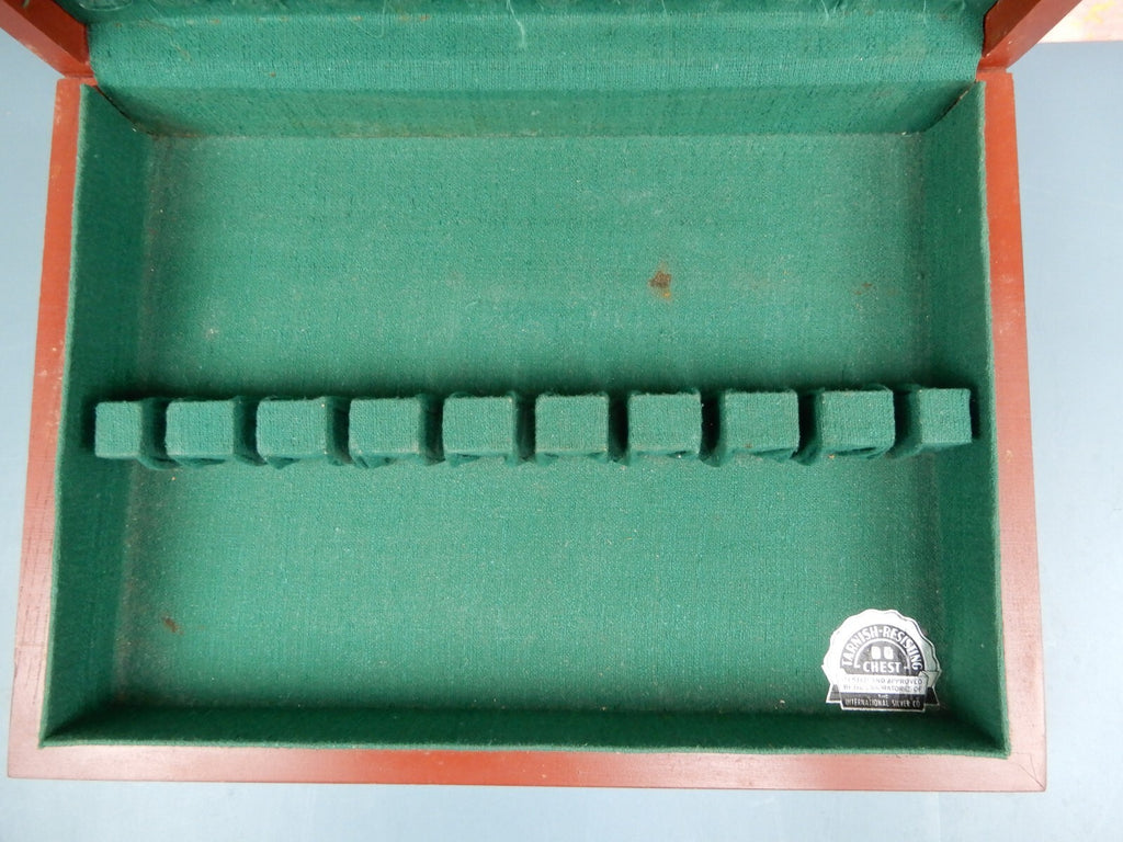 Vintage IS Chest Silverware Flatware Storage Wood Box /Chest That Needs Repair