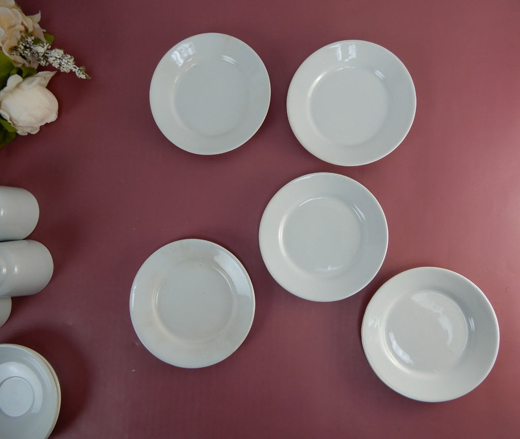 Antique J. & E. Mayer Set of 5 Cups,4 Saucers,5 Dessert Plates