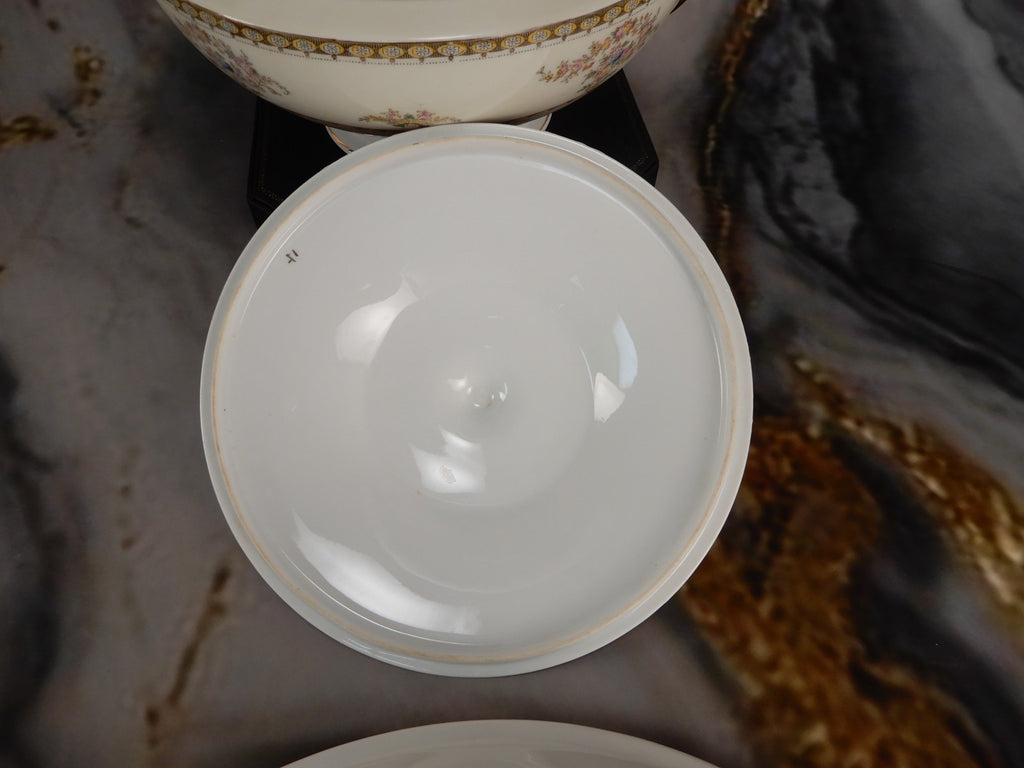 Vintage Royal Embassy China "Fresno" Lidded bowl and Oval Serving  Bowl