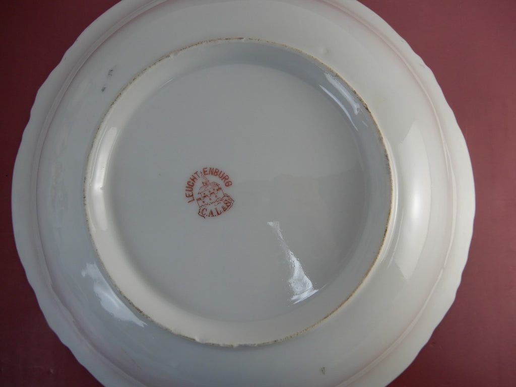 Leuchtenburg C.A.L &S Germany Porcelain with Roses Decorative 10-1/4" Bowl