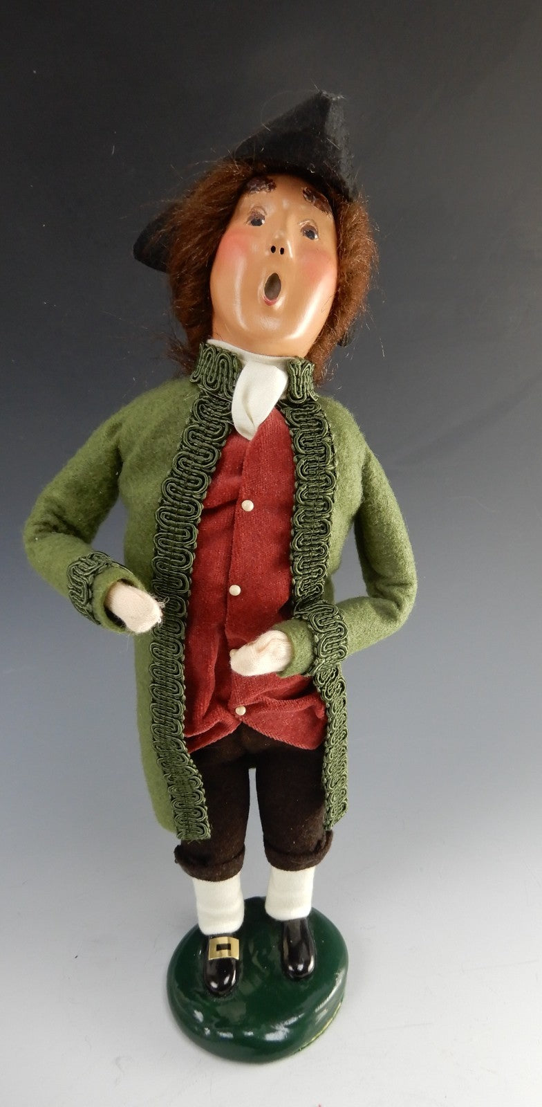 Byers Choice Caroler 1999 Carolers Colonian Man Signed  13-1/2"
