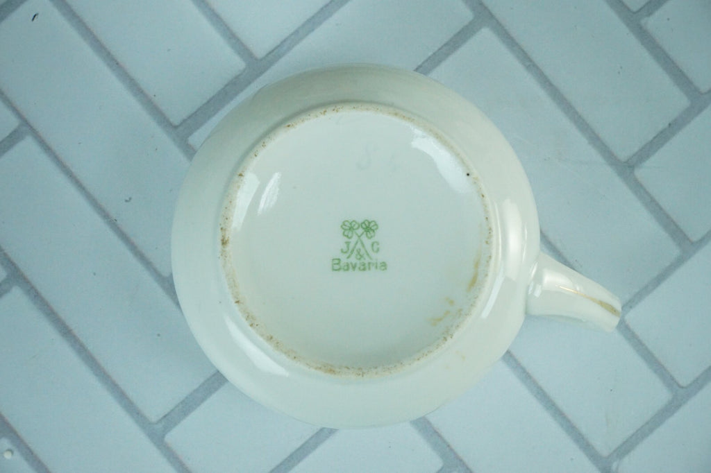 15 Piece China Setting J&C Bavaria Floral China Desert Plate, Cup and Saucer