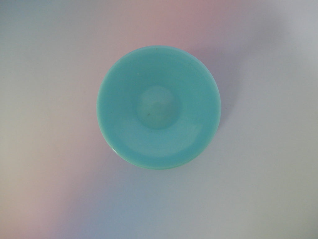 Vintage French Portieux Vallerysthal Blue Opaline Champagne Sherbet Goblet 5 oz