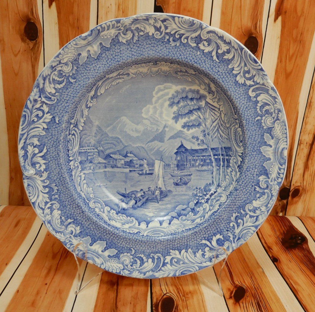 Antique Copeland & Garrett Late Spode Interlachen 10-1/8" Soup Bowl c1833-1847~~