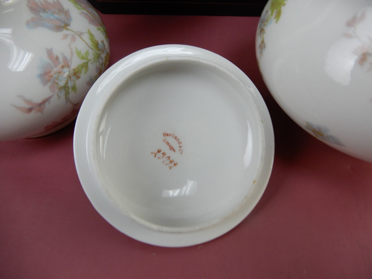 Vintage Haviland Limoges Schleiger 79,Gravy Boat,Sugar Bowl & Creamer