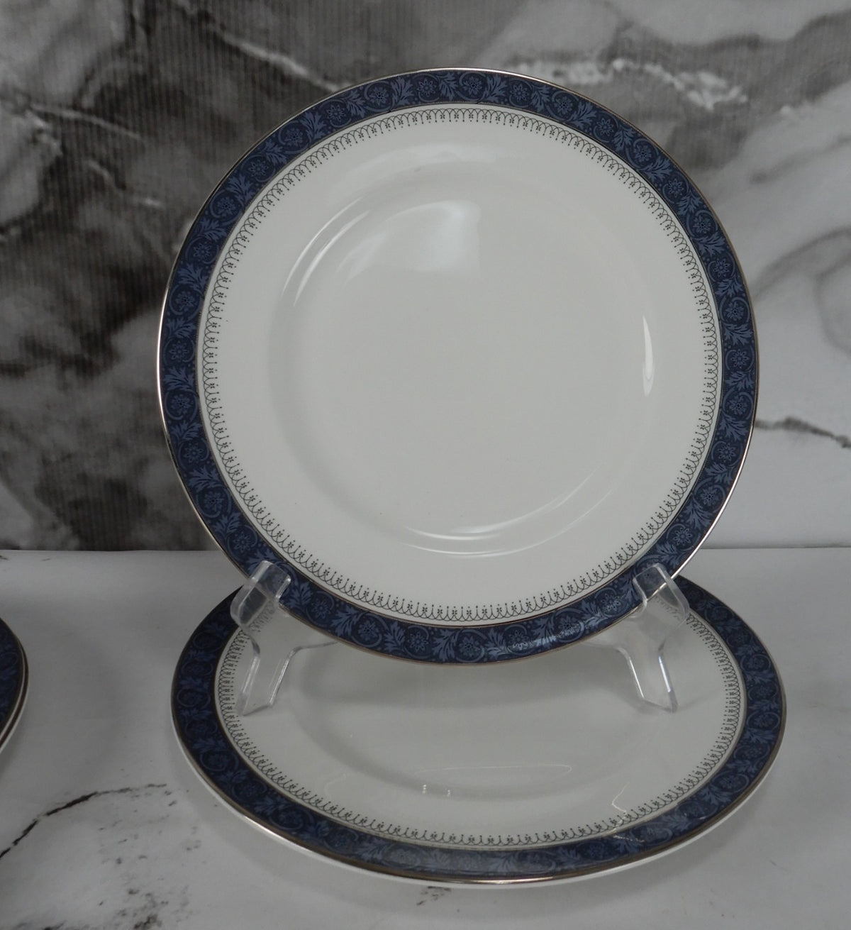 Vintage Royal Doulton Sherbrooke H. 5009 Pattern~Set of 4 Dinner Plates