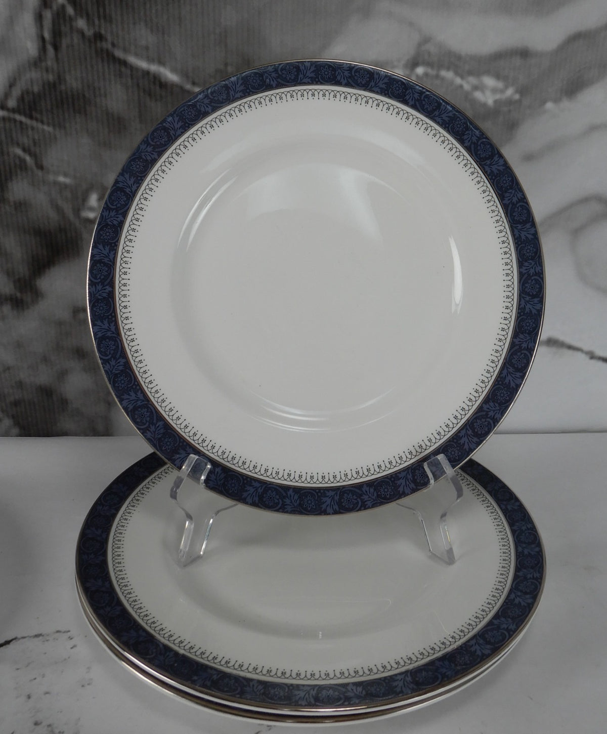 Vintage Royal Doulton Sherbrooke H. 5009 Pattern~Set of 4 Dinner Plates