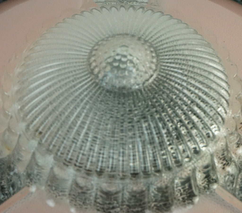 Vintage 3 Chain Hobnail Selling Light Shade Pink Colored 11" Diameter