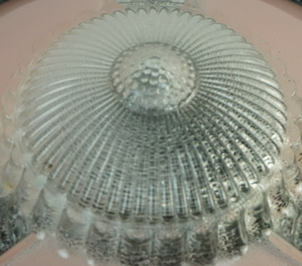 Vintage 3 Chain Hobnail Selling Light Shade Pink Colored 11" Diameter