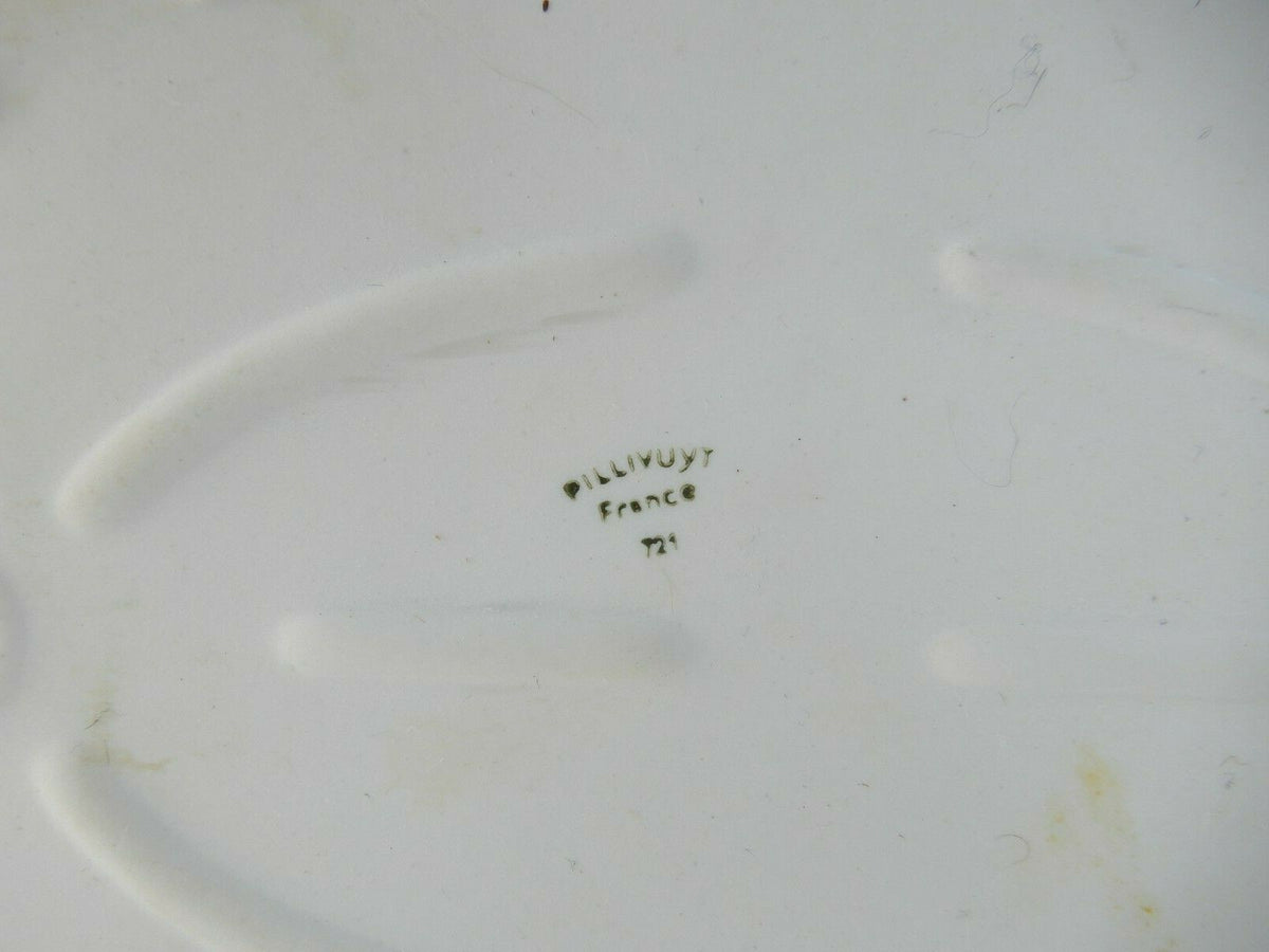 Vintage Pillivuyt Culinary White Oval Lidded Casserole Made In France