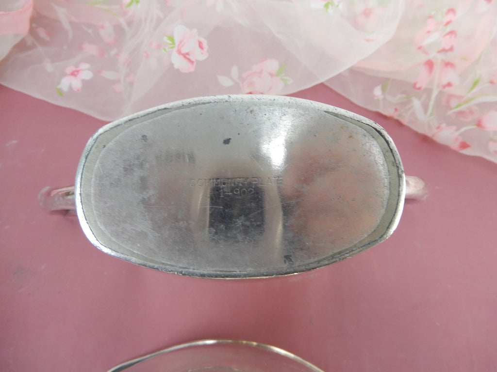 Paul Revere Community Plate Sugar Bowl & Creamer Set Silver Plate 14902 & 14903