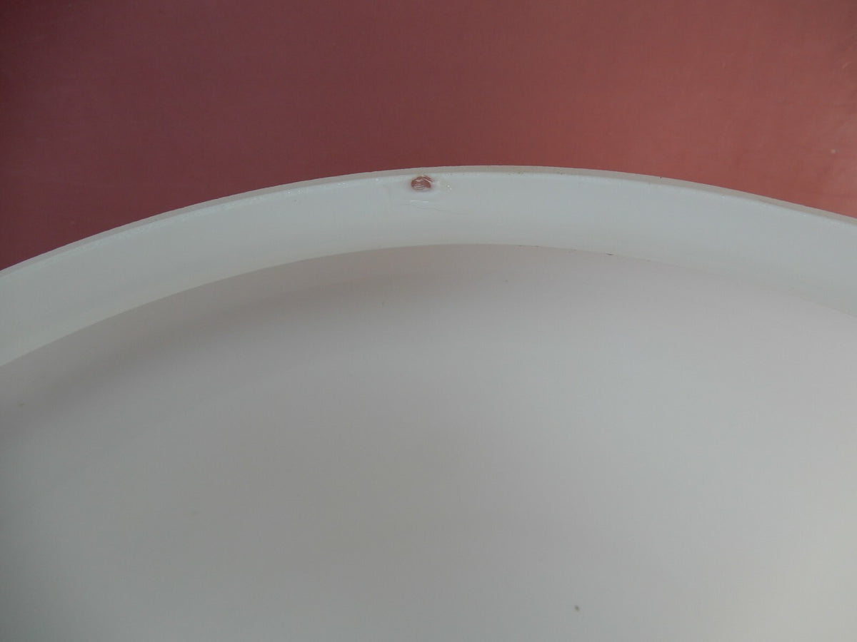Vintage Milk Glass Art Deco White Shade for Lamp 10-1/2" Tall