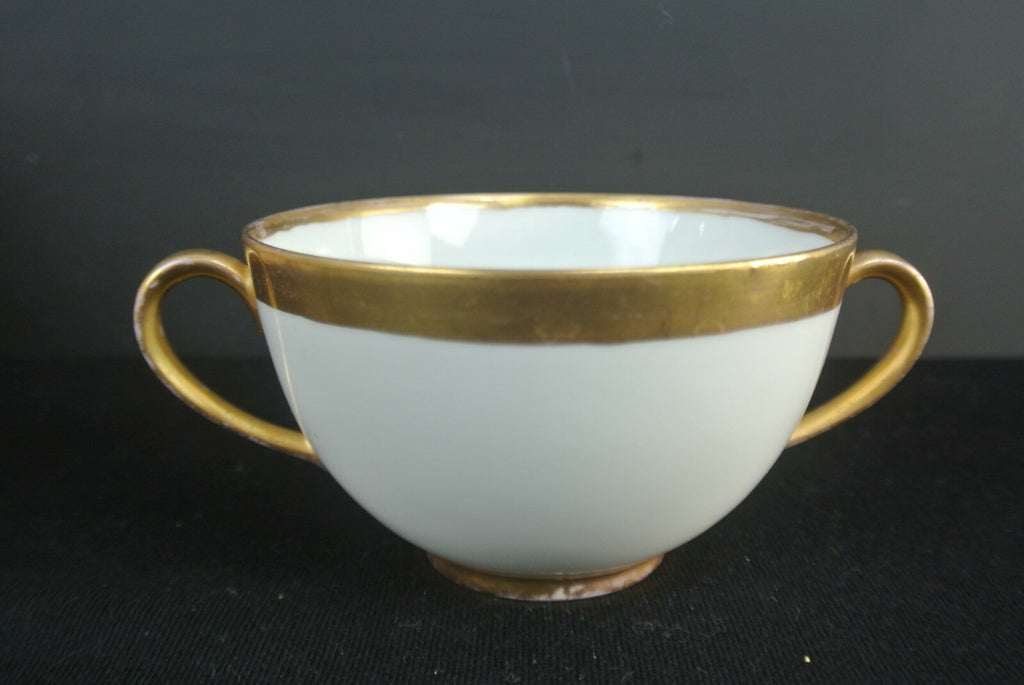 Mismatched Set Of 3 Thomas Bavaria Two Handle Cup And Haviland Limoges Saucers