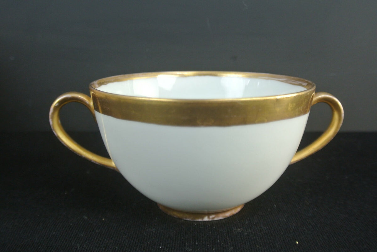 Mismatched Set Of 3 Thomas Bavaria Two Handle Cup And Haviland Limoges Saucers