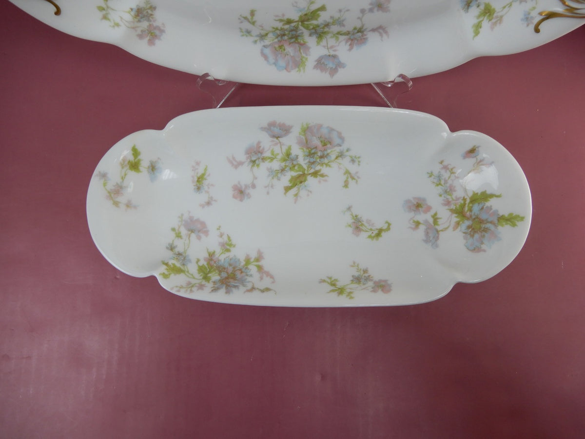 Theodore Haviland Limoges Schleiger 79 ~  16", 13-3/8" Platters, Relish Dish