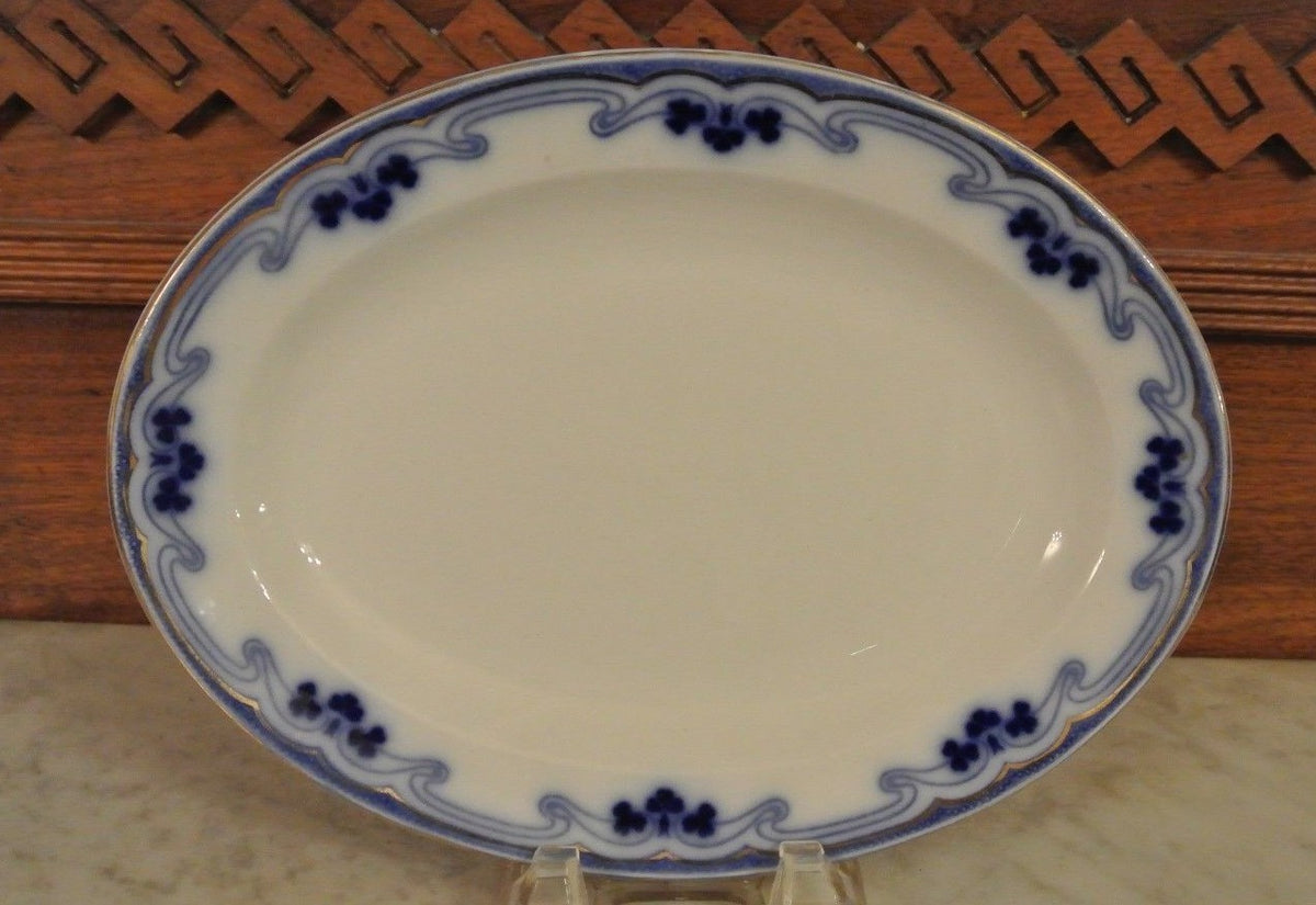 Antique W H Grindley Idris / The Olympic Pattern 9-3/4" Long Oval Platter