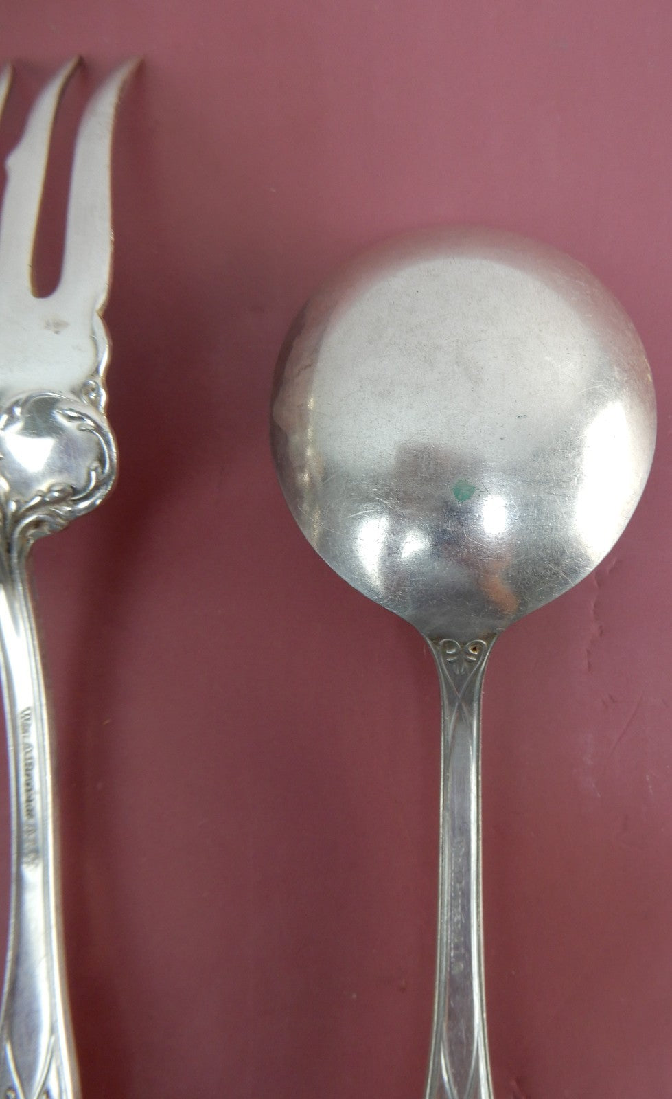 Vintage  Wm A. Rogers SXR GRENOBLE GLORIA 1906 Set of 3 Serving Pieces