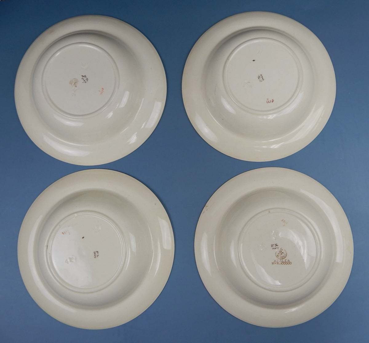 Vintage CJ & Sons China England Set of 4 Soup Bowls