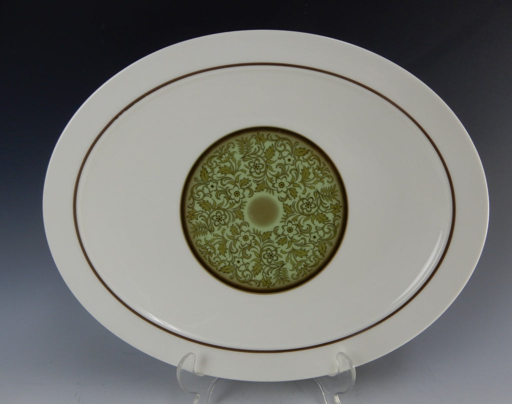 Noritake Expression China Japan "Moon Valley" Round Serving Bowl and Platter