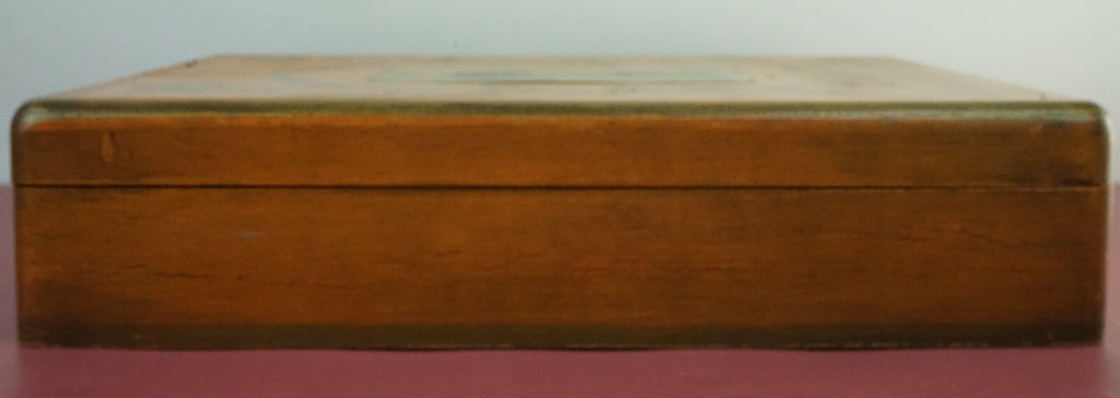 Vintage Fleur-de-lis Box with Print of Jerome Bonaparte Wooden Box