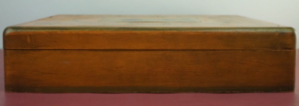 Vintage Fleur-de-lis Box with Print of Jerome Bonaparte Wooden Box