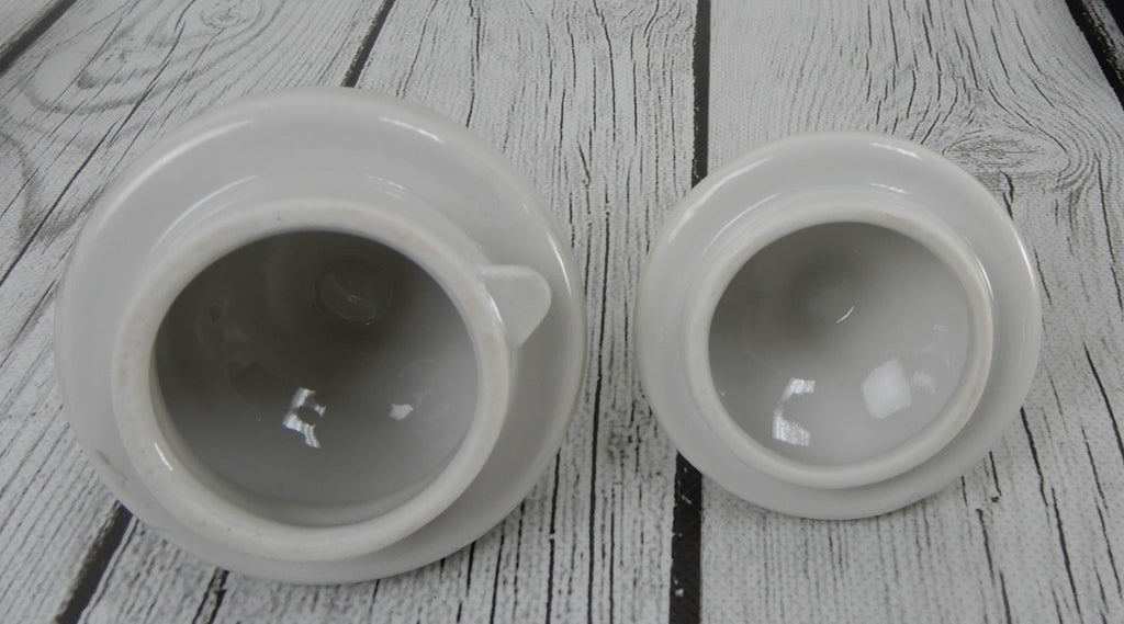 Vintage Iridescent Wloclawek Porcelain 13 Piece Tea Service Poland Set