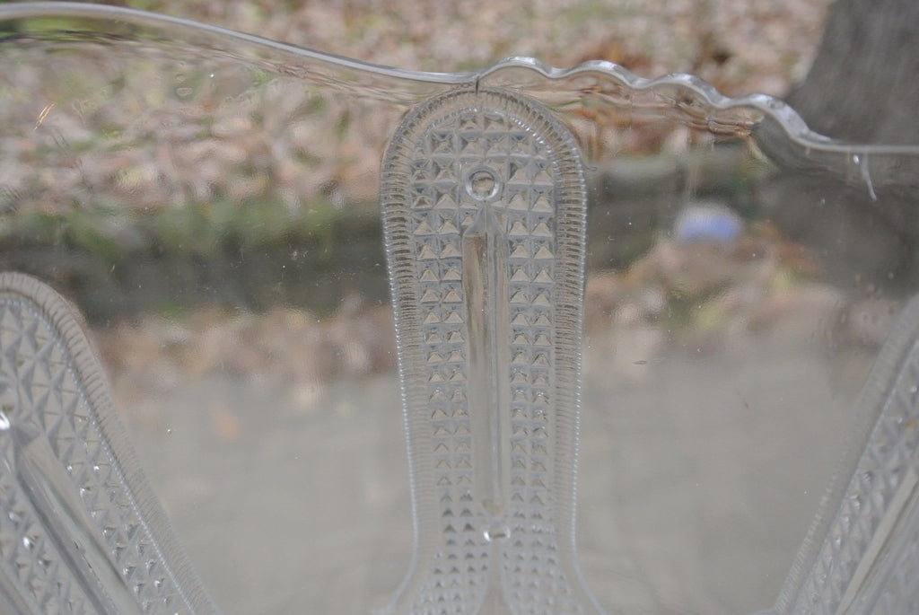 Antique Curtain Tie Back Pitcher Early American Pattern Glass Adams & Co