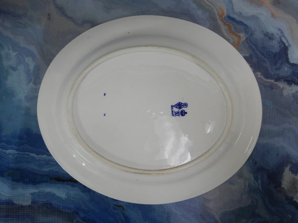 Antique Royal Crown Derby Wilmot Blue 1800's 11-1/4" Platter