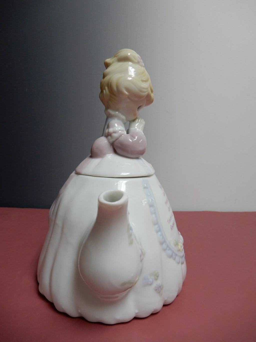 Vintage The Enesco Precious Moments Authentic Decorative Porcelain Tea Pot